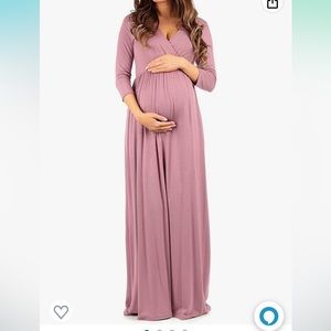 Mauve Maternity Dress